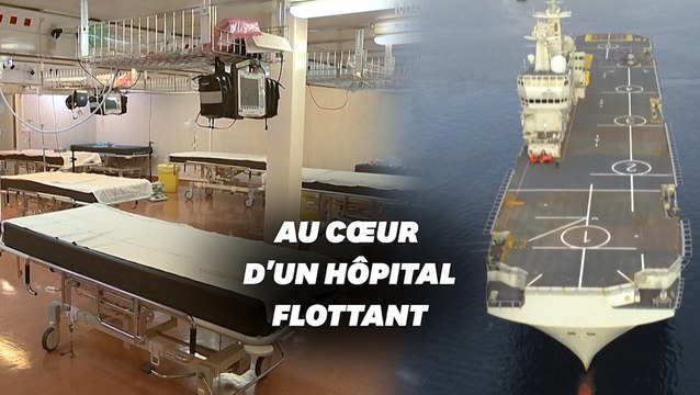 Voilà à quoi ressemble le porte-hélicoptères de la marine transformé en hôpital flottant