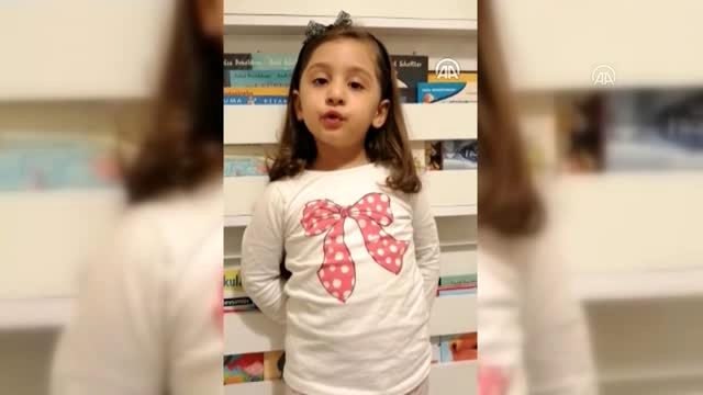 Artvin'de okul öncesi öğrencilerinden Evde kal çağrısı