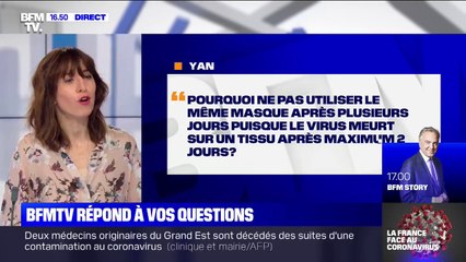 Download Video: Peut-on utiliser le même masque après plusieurs jours? BFMTV répond à vos questions