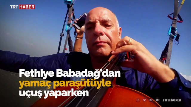 Aşık Veysel türküsünü çello ile gökyüzünde seslendirdi