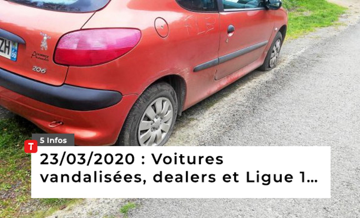 Voitures vandalisées, dealers et ligue 1… Cinq infos bretonnes du 23 mars
