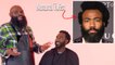 Childish Gambino's Natural Hair with a Part Haircut Recreated by a Master Barber