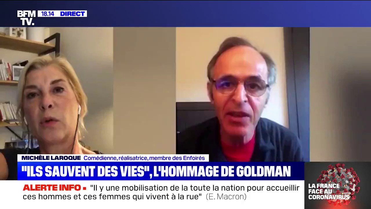 Michèle Laroque sur l'hommage de Goldman: "Nous les artistes, nous devons faire du bien par la musique ou le rire"