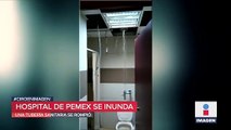 Se inunda Hospital de Pemex con aguas negras