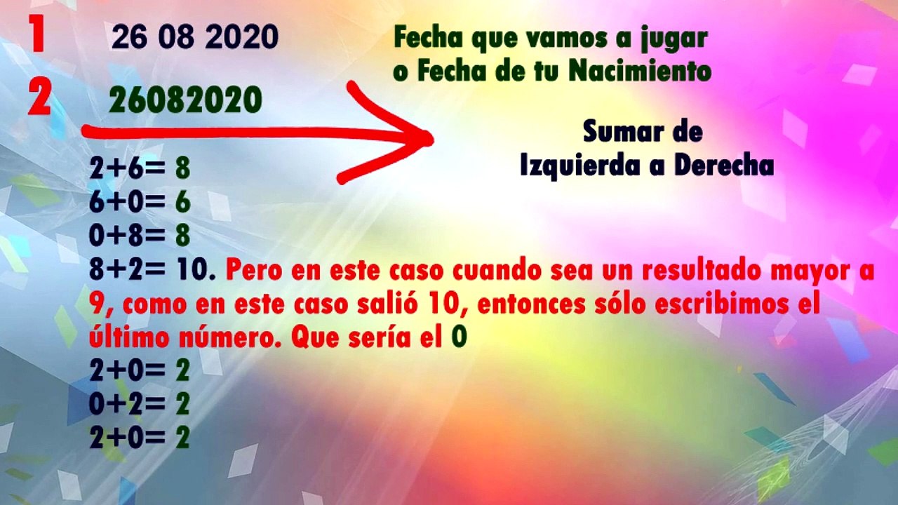  NÚMEROS PARA JUGAR EN LOTERÍAS y GANAR (Con Fecha de Nacimiento o Día de Jugada) MÉTODO 2020