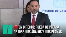 EN DIRECTO: Rueda de prensa de José Luis Ábalos y Luis Planas