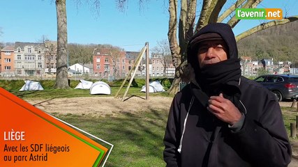 SDF liégeois au parc Astrid (Kamel)