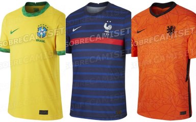 As novas camisas de seleções antecipadas por site