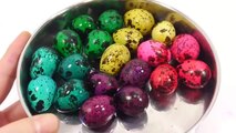 Mixing Colors Birds Egg Balls Surprise Eggs Icecream Slime Toys For Kids
