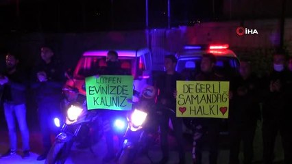 Emniyetten sağlıkçılara 'alkışlı ve sirenli' destek