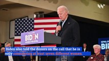 Joe Biden Has Discussed Vice Presidential Pick With Barack Obama