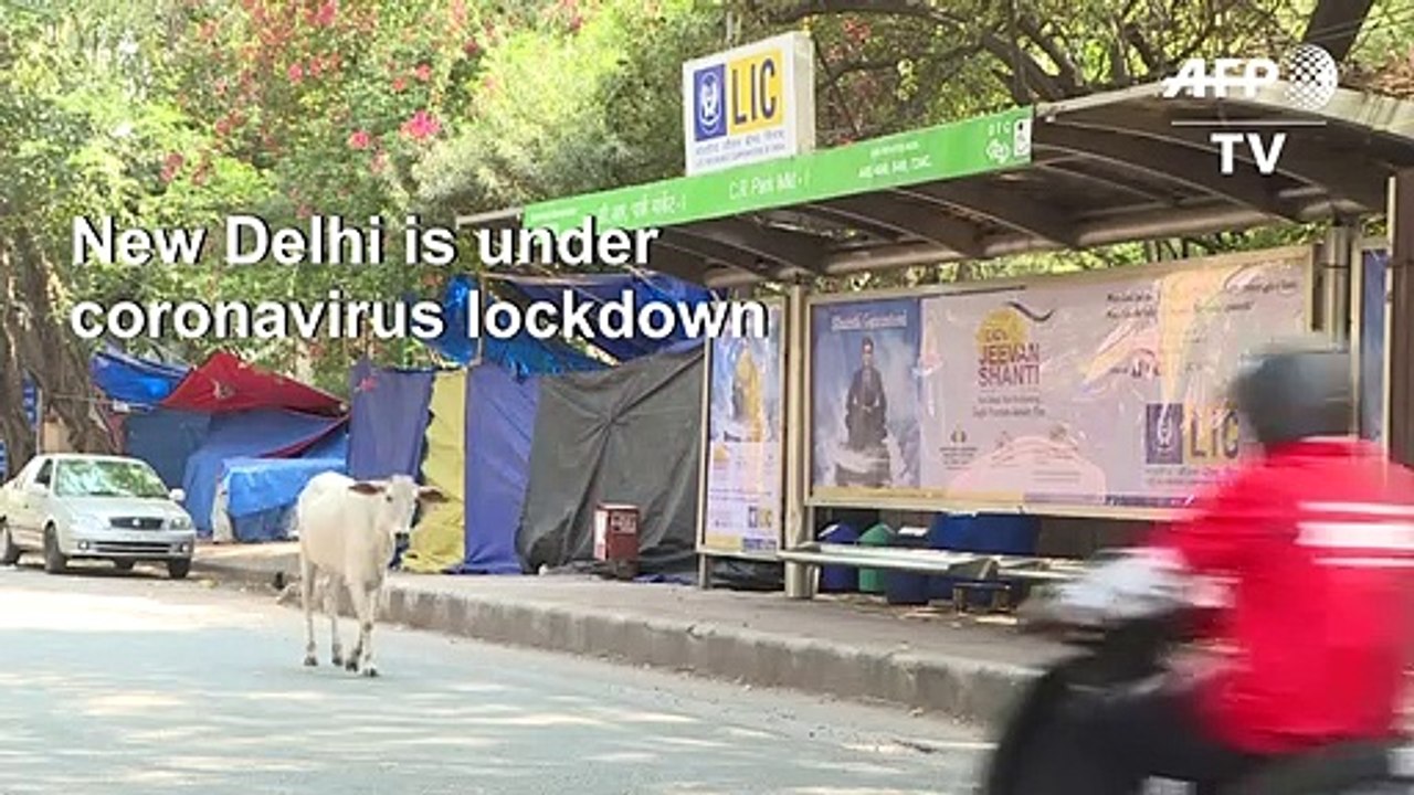 Coronavirus: Empty streets and closed shops as...
