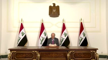 Irak Cumhurbaşkanı'ndan "sokağa çıkma yasağına uyulmazsa kriz derinleşebilir" uyarısı