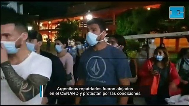 Hacinados, sin agua : caos en el Cenard donde quieren poner en cuarentena a pasajeros repatriados