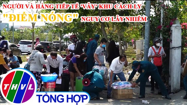 Tập trung đông người tại KTX ĐHQG TP.HCM để tiếp tế cho người thân bị cách ly