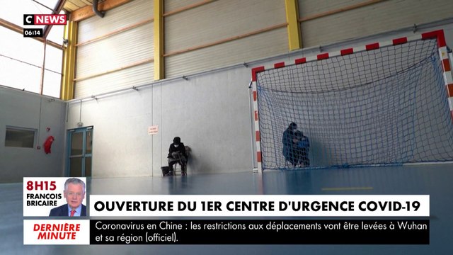 Coronavirus : un centre d'urgence s'installe dans un gymnase à Taverny