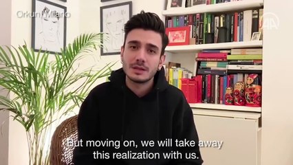 İtalya'daki duyarlı Türk gençlerinden ana vatana 'videolu Kovid-19' mesajı