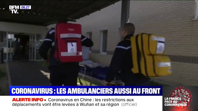 Coronavirus: les ambulanciers sont eux aussi en première ligne