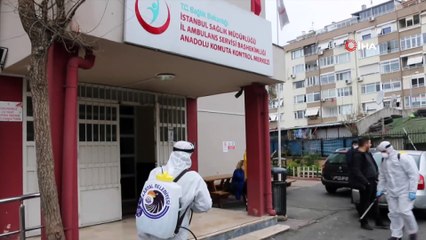 Kartal’da ambulanslar ve oto sanayi siteleri dezenfekte edildi
