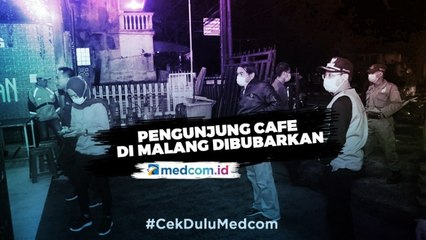 <i>Social Distancing</i>, Pengunjung Cafe di Malang Dibubarkan