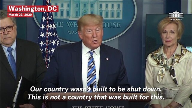 Donald Trump Promises U.S. Will Be 'Open For Business' Soon, 'This Country Wasn't Built To Be Shut Down'