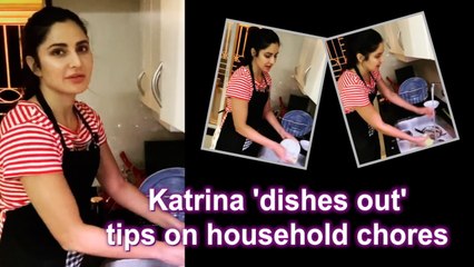 Katrina 'dishes out' tips on household chores