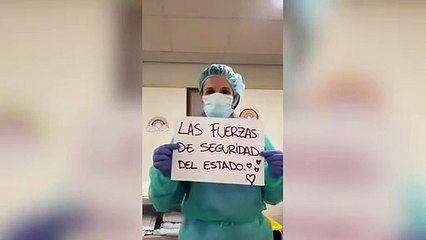 Los profesionales sanitarios les dedican un aplauso a los policías y guardias civiles