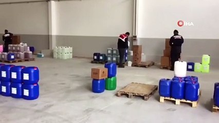 Ankara’da 395 litre kaçak antiseptik dezenfektan ele geçirildi