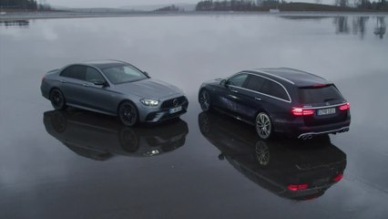 The new Mercedes-Benz AMG E 53 Limousine and Estate Driving Video
