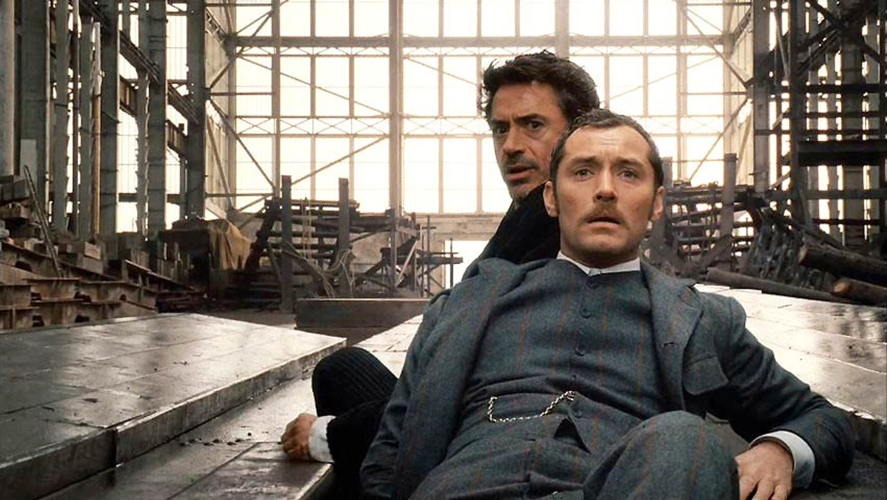 SHERLOCK HOLMES Film mit Robert Downey Jr, Jude Law, und Mark Strong
