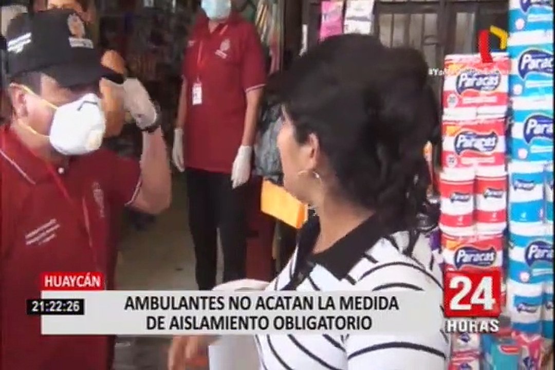 Estado de emergencia: ambulantes no acatan aislamiento obligatorio