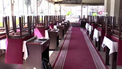 Gastronomi kentinde restoranlar bomboş, paket serviste yoğunluk