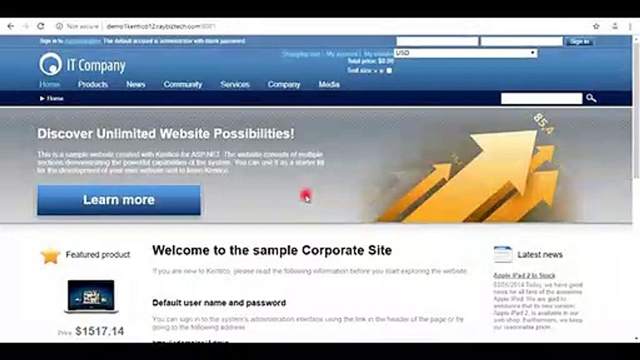 How to Add Web Parts in Kentico 12 - Raybiztech