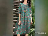 stylish long frocks, Bohemian style latest and comfortable 2020 , summer collection.