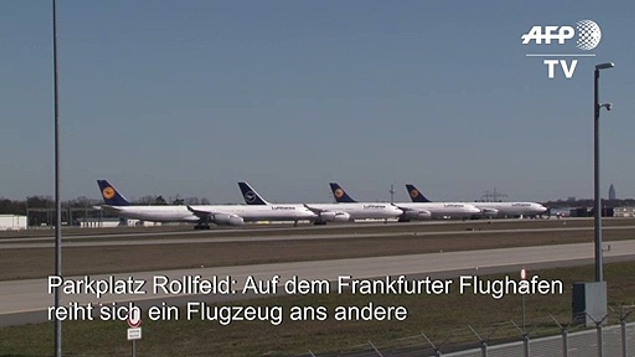 Airport in Frankfurt wird zum Flugzeug-Parkplatz