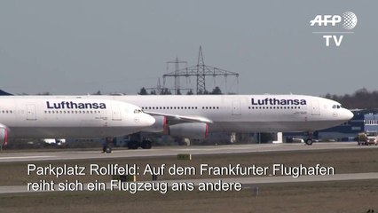 Airport in Frankfurt wird zum Flugzeug-Parkplatz