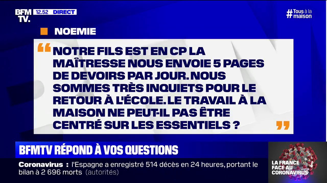 Le travail à la maison de mon enfant peut-il êt...