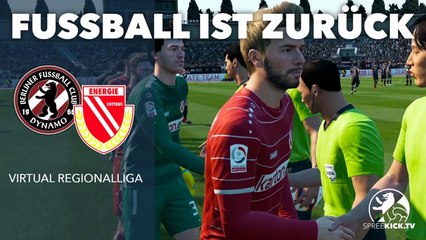 Fußball ist zurück: Auftakt der Virtual Regionalliga mit dem Klassiker BFC Dynamo vs. Energie Cottbus