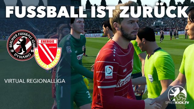 Fußball ist zurück: Auftakt der Virtual Regionalliga mit dem Klassiker BFC Dynamo vs. Energie Cottbus