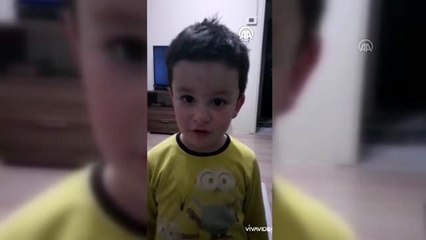 Minik öğrencilerden "evde kal" çağrısına videolu destek - SİVAS