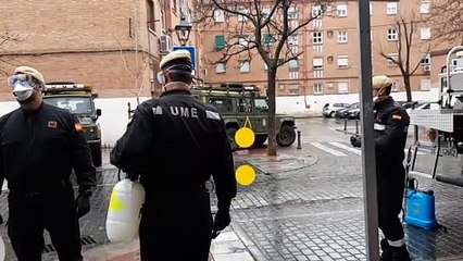 "Il s’agit surtout de rassurer" : en Espagne, l’armée déployée pour désinfecter les maisons de retraite