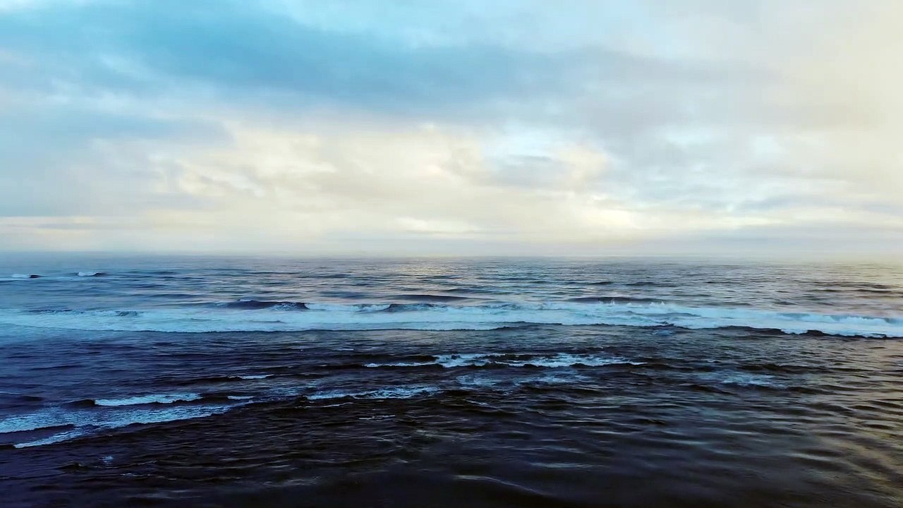 Sea  and cloudy sky