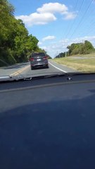 Distracted Driver Slams Into Turning Car