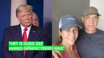 Trump vindt het goed dat Tom Hanks Corona kreeg