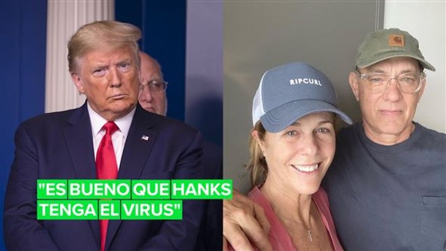 Trump se alegró de que Tom Hanks contrajera el Covid-19