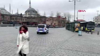 İSTANBUL POLİSİNDEN ANONSLARLA KORONAVİRÜS UYARISI