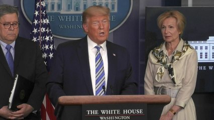 Donald Trump estime que la chloroquine pourrait être "un don du ciel"