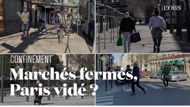 Marchés fermés à Paris : timelapse à Belleville, Batignolles, Place des Fêtes et Ornano
