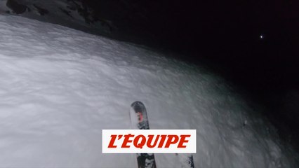 Descargar video: ils descendent le Bec des Rosses de Verbier de nuit - Adrénaline - Ski/snow freeride