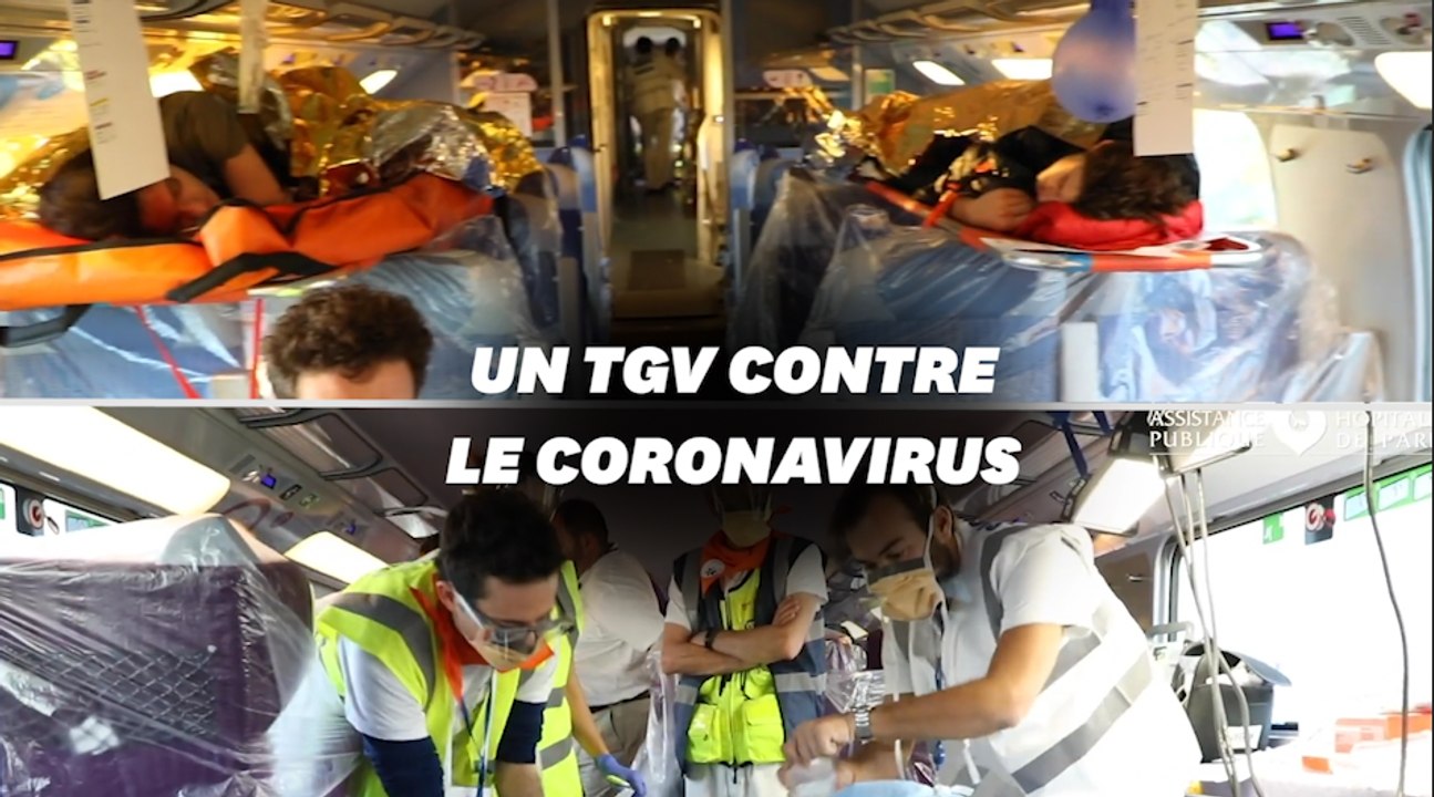 À quoi ressemble le TGV médicalisé qui va évacuer des malades du Grand Est